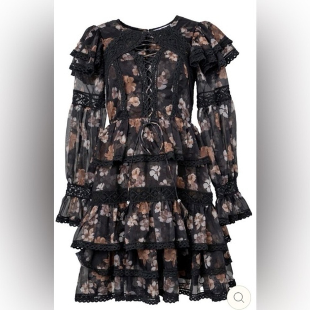 Ivy city Farrah ruffle tiered mini dress